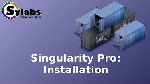 Singularity Pro Installation