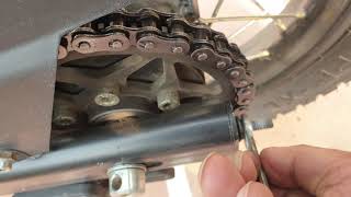 Royan Enfield Himalayan  How do adjust Chain | Chain Slack adjustment for smoother gear shifts
