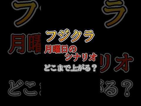 【フジクラ】月曜日シナリオ。どこまで上がる？#株式投資 #フジクラ