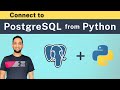 Connect to PostgreSQL from Python (Using SQL in Python) | Python to PostgreSQL