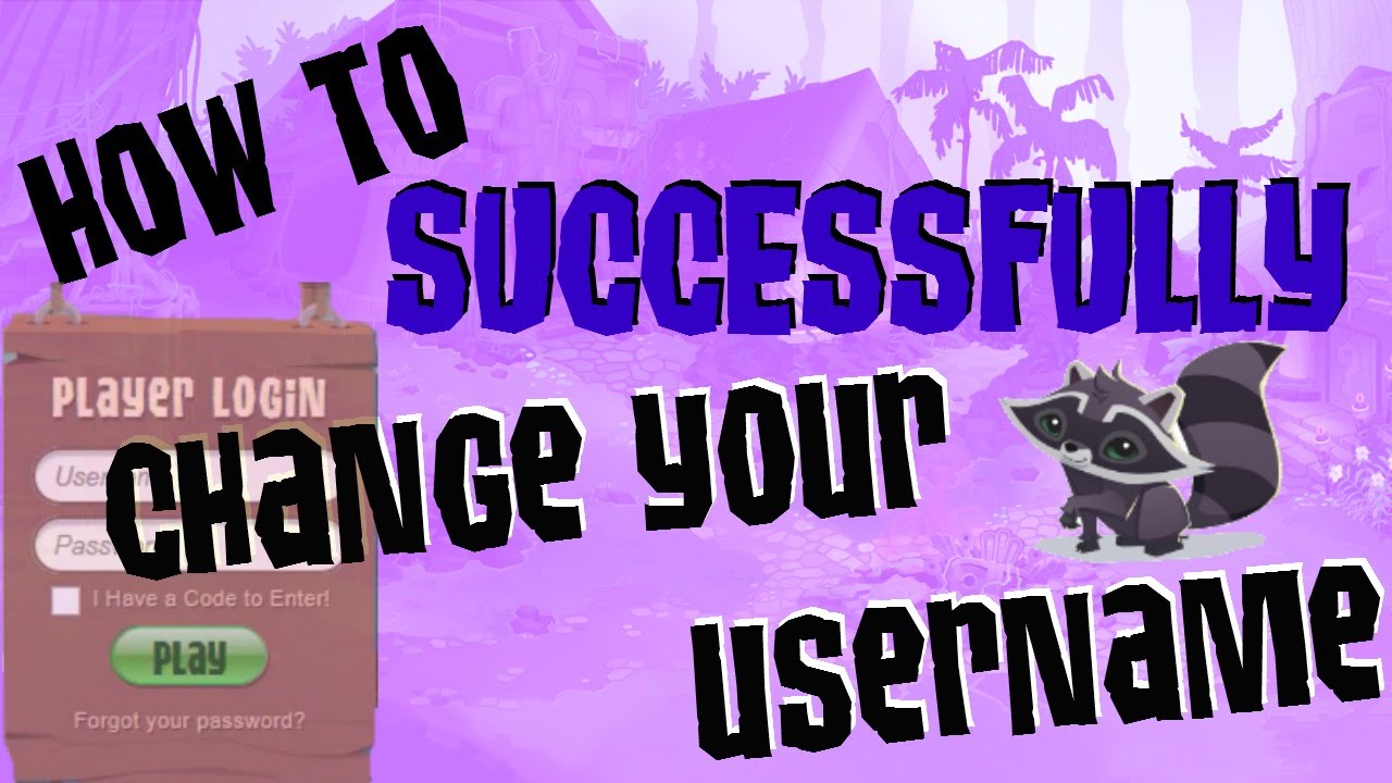 How to successfully CHANGE YOUR ANIMAL JAM USERNAME *updated* - YouTube