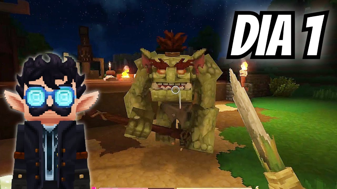 HYTALE DIA 1 | Tutorial Básico: Recursos, Equipamentos, Primeira Base e Penalidades!