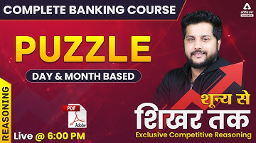 Complete Banking Course Lecture #28 | Reasoning | Puzzle Day & Month Based