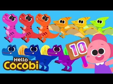 10 Little Dinosaurs | Nursery Rhymes & Kids Songs | Mother Goose | Hello Cocobi