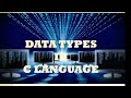 Data types in c