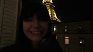 Singing a French song in Paris!