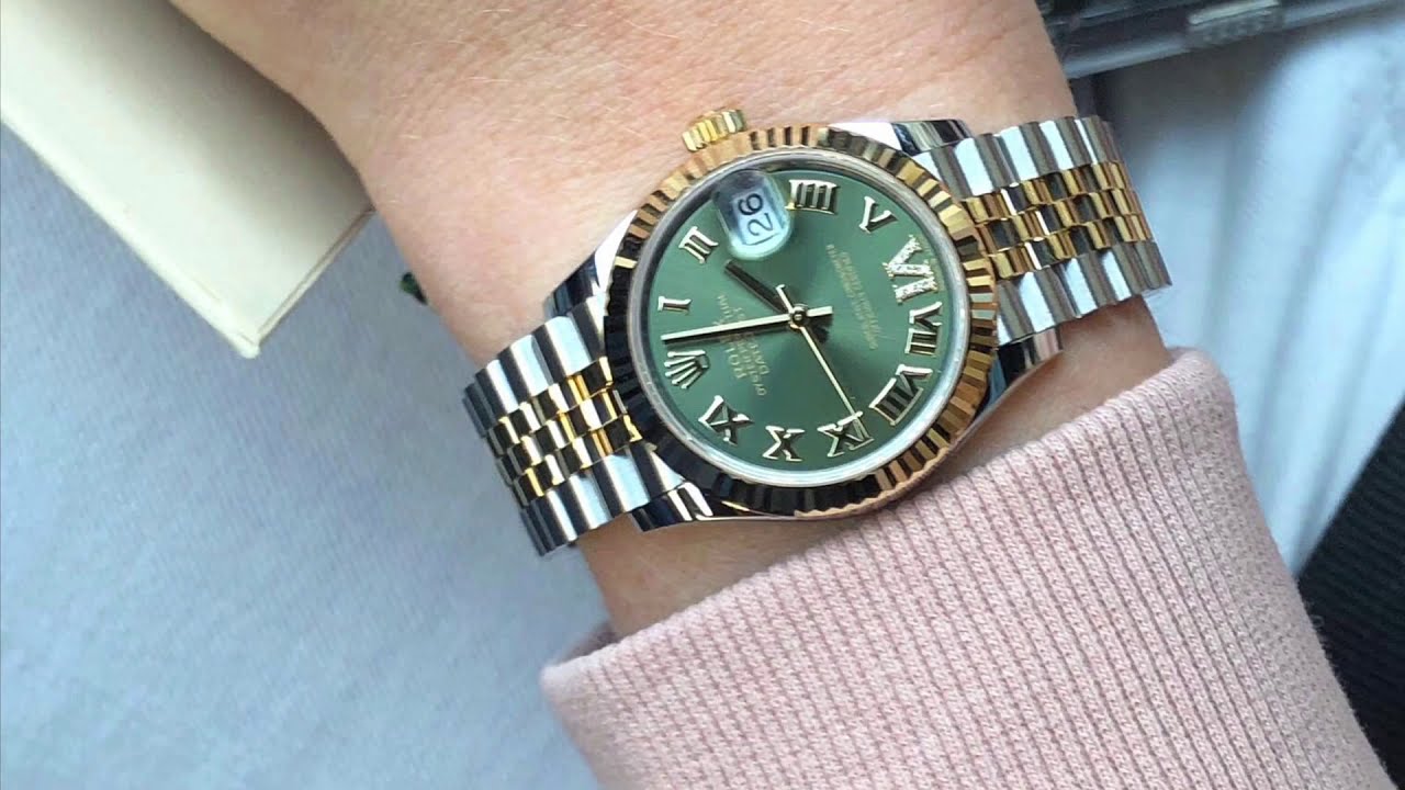 datejust 36 green