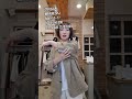 린네 마자켓(베이지체크무늬)