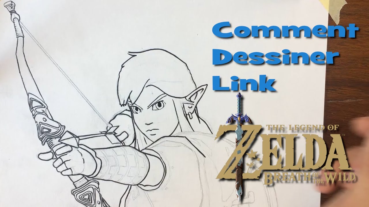 Tuto dessin - 10 - Dessiner Link Zelda Breath of The Wild Part1 - YouTube