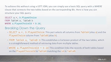 Fetching Data from Two Tables in MySQL Without Left Join: A Laravel Perspective
