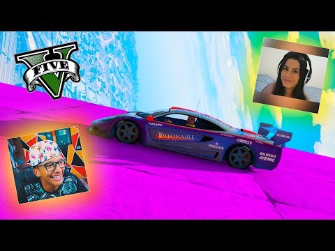 GTA V Online: Corrida INSANA de carros DG vs Giih - Dubla Face Cam! - 동영상