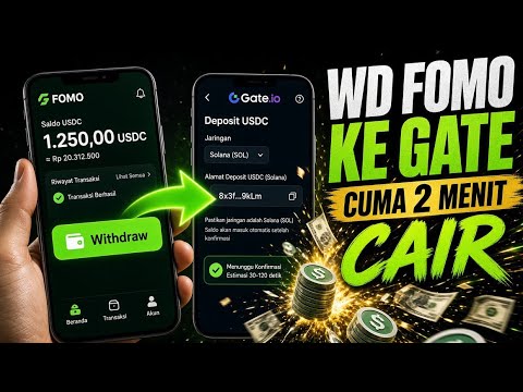 Cara WD FOMO ke Gate Cuma 2 Menit! Simple & Langsung Cair  