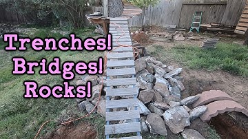 Crawler Course Build |Ep 3| Trenches, Rocks and Rope Bridges, Oh My!