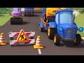 ВЧИМО ТРАНСПОРТ УКРАЇНСЬКОЮ Ремонт дороги Грейдер Самоскид Трактор дітям Паровозик Оллі