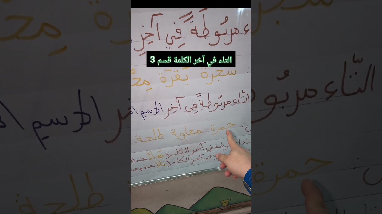 التاء في آخر الكلمة قسم 3