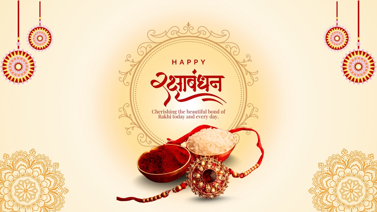 Happy Raksha Bandhan 2026 ❤️ | 4K Ultra HD Wallpaper | Beautiful Rakhi Festival Background