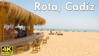 Rota, Cadíz 🏖️ Beach town🌴 4k Virtual Walking Tour, Spain 🇪🇸