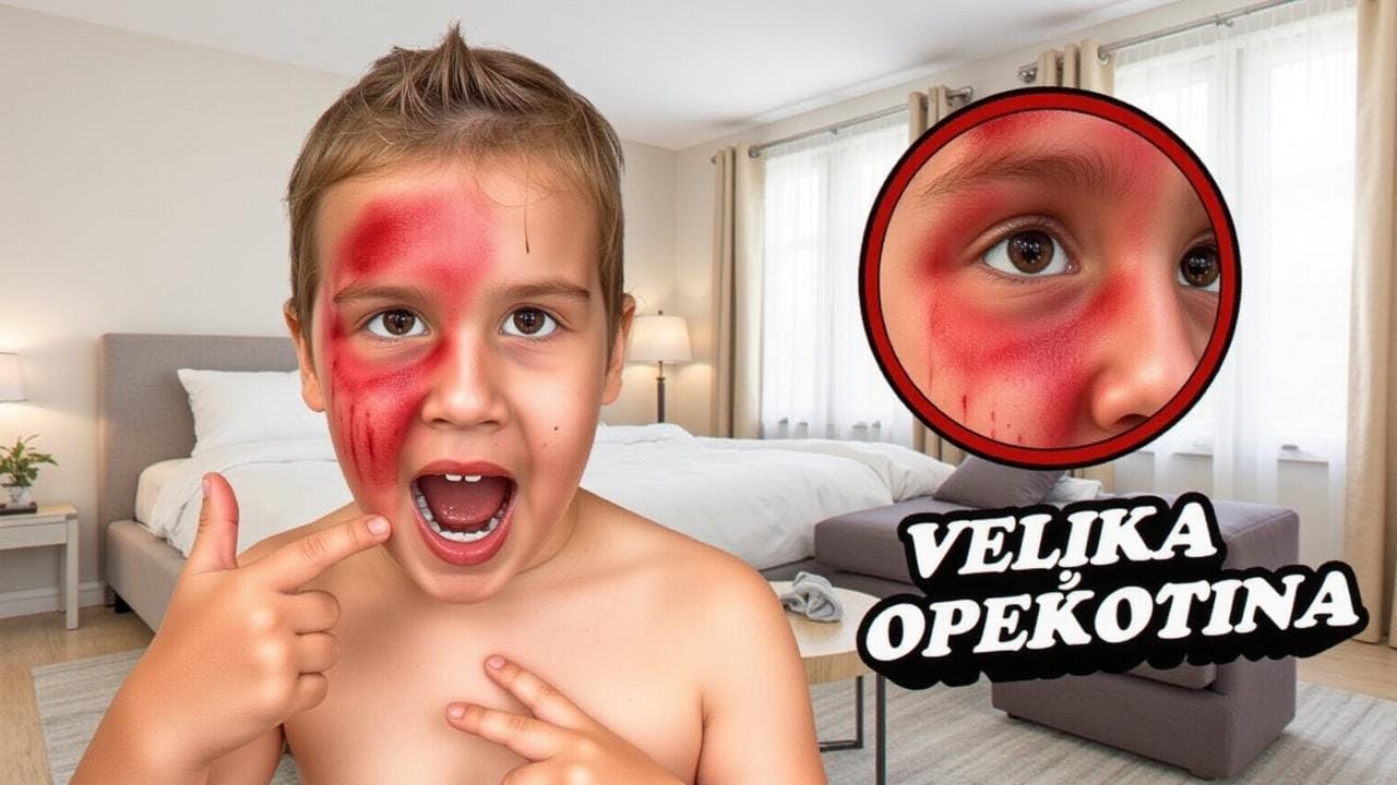 JOJ JAKO SE OPEKLA PO LICU! *vrućom vodom*