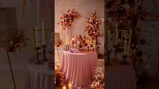 Autumn Coffee Hang Floral Table Centerpiece Aisle Flower Wedding Event Props#wedding #flowers #diy