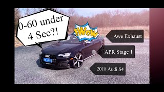 2018 Audi S4 with APR Tuning Stage 1 060 test