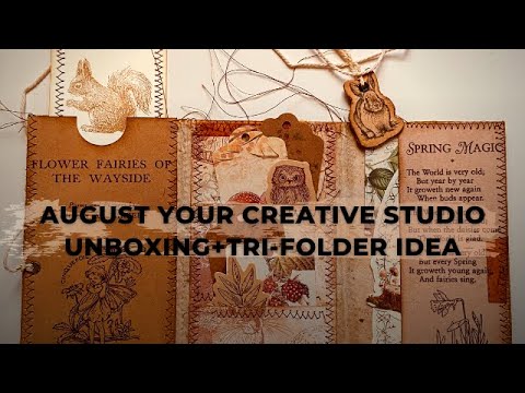 August Your Creative Studio Unboxing + Tri- fold folder idea - YouTube