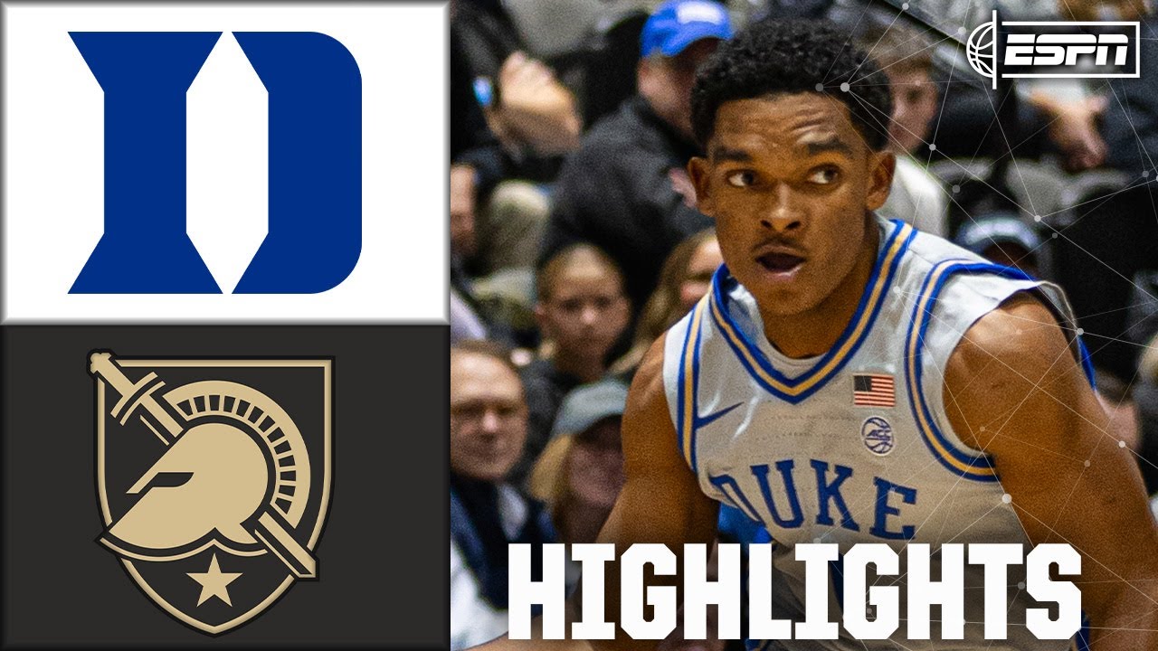 Duke Blue Devils vs. Army Black Knights | Full Game Highlights | ESPN ...