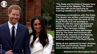 WEB EXTRA: Prince Harry and Meghan Markle Won't Return As Working Royals