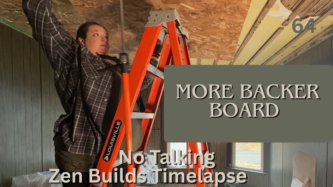 64 In between the Snowdays Dining Ceiling Backer – One Woman DIY Renovation   Zen Build – No talking