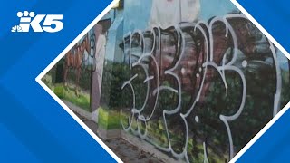 New mural in Seattle park 'violently defaced'