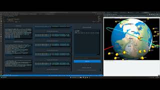 SatComSim Federated TUI Test Range | Satellite Communication Simulation Federated TUI