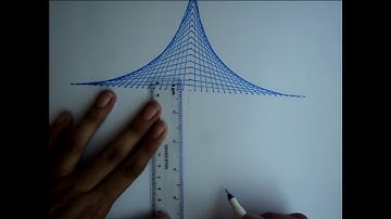 Parabolic lines| line art| How to create parabolic curves using straight lines |String Art |