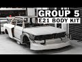 Test fitting our E21 GR5 Body Kit - Group 5 Project EP2