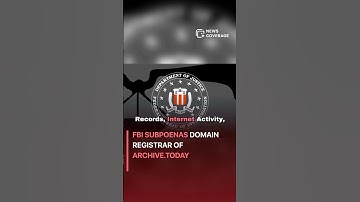 FBI dagvaardt domeinregistrator van Archive.today #worldnews #news