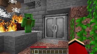 JJ and Mikey Hide From SLENDERINAS MOM and Slenderman , Slendrina and Grenny in Minecraft Maizen