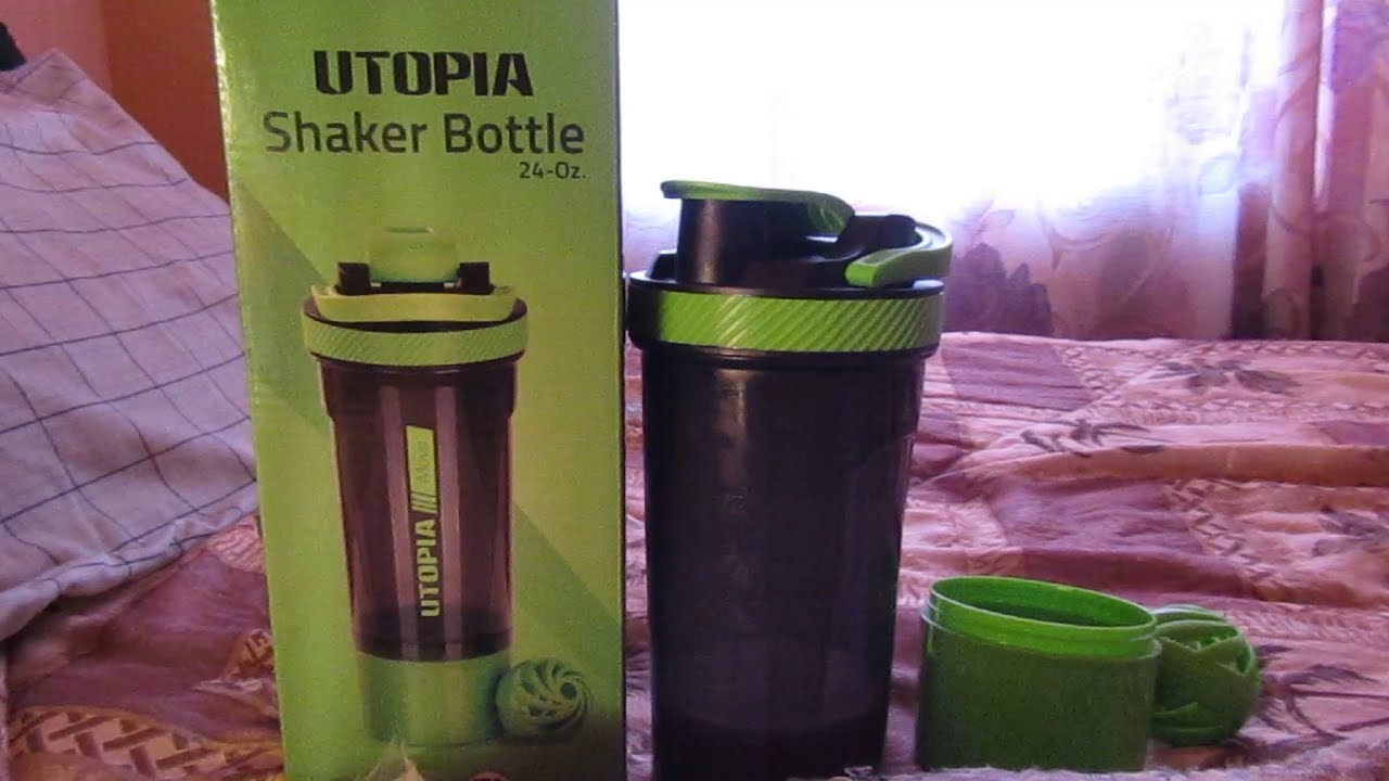 Fitness Sports Classic Protein Mixer Shaker Bottle (24-Oz) By Utopia Home