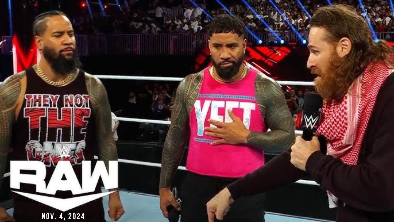 WWE Monday Night Raw 11/05/2024 Highlights Sami Uso and Jey