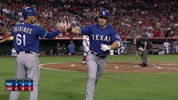 TEX@LAA: Smolinski hits a two-run shot to left field