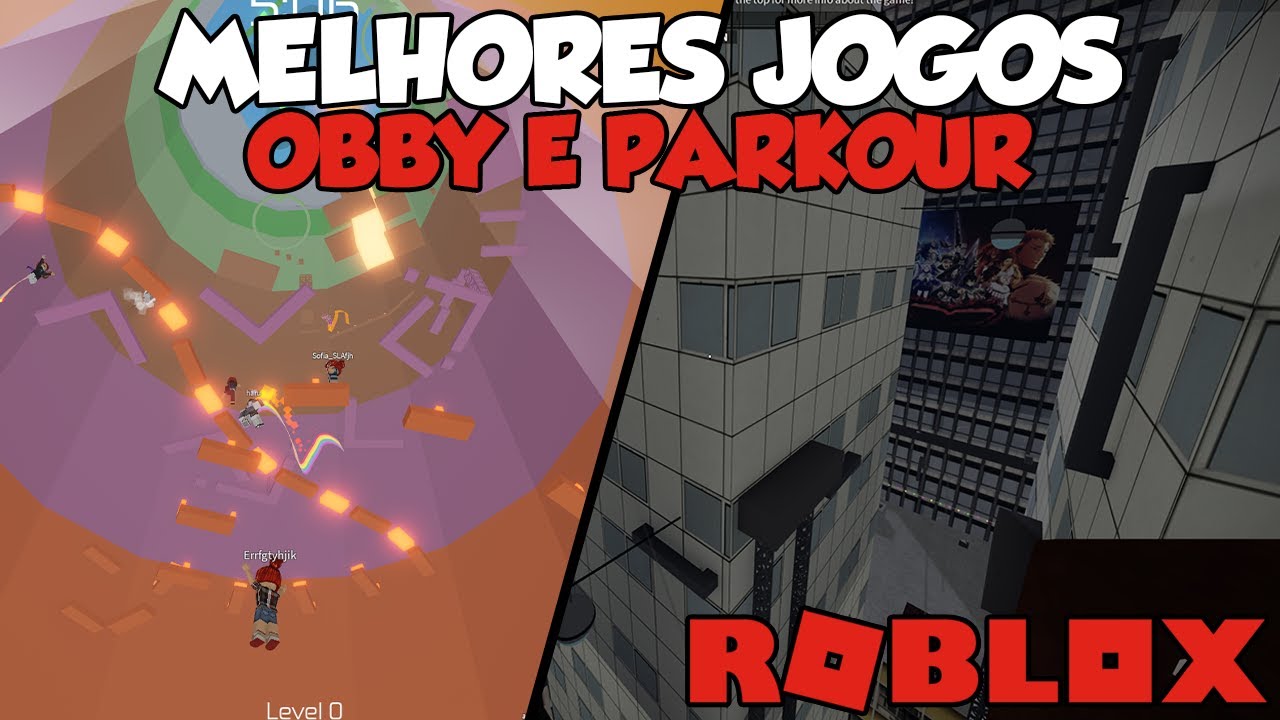 TOP 5 LISTA DOS MELHORES JOGOS DE OBBY / PARKOUR NO ROBLOX ! 
