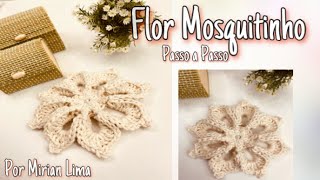 Flor Mosquitinhopara Aplicaçãoflor De Crochêpor Mirian Lima