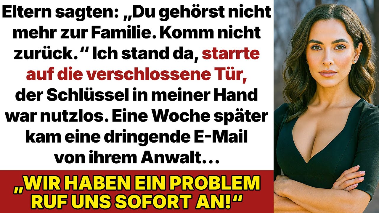 Beim Familienessen sagten meine Eltern, ich hätte kein Zuhause mehr und setzten mich vor die Tür.