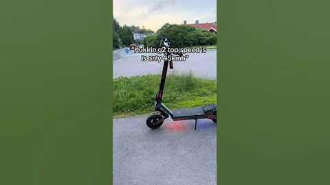 Kukirin G2 top speed is not 45km/h