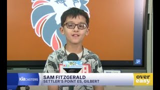 Kidcaster Sam gives your Tuesday morning forecast from Settler's Point Elementary School