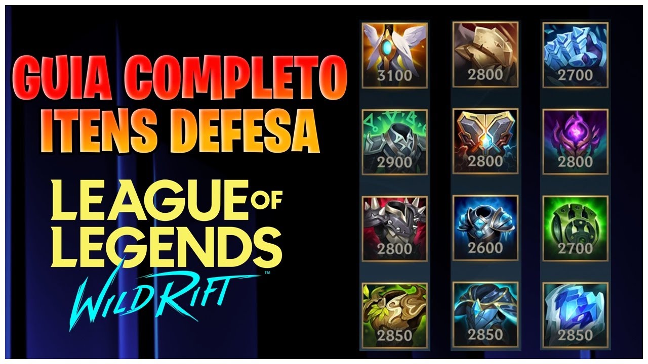 QUAL É O MELHOR ITEM TANK? GUIA COMPLETO ITENS DEFESA LOL WILD RIFT