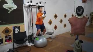 TFC balance training with flick hit