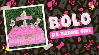 Decorando Bolo / Bolo Aro 25 Cm / Bolo Barbie / Bolo Com Glitter - Liliane  Doces #confeitaria #bolo 
