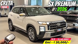 Hyundai Creta SX Premium 2026 ❤️ | मात्र ₹20,000/- की Emi ✅ | Hyundai Creta 2026 Detailed Review Hyundai Creta On Road Price