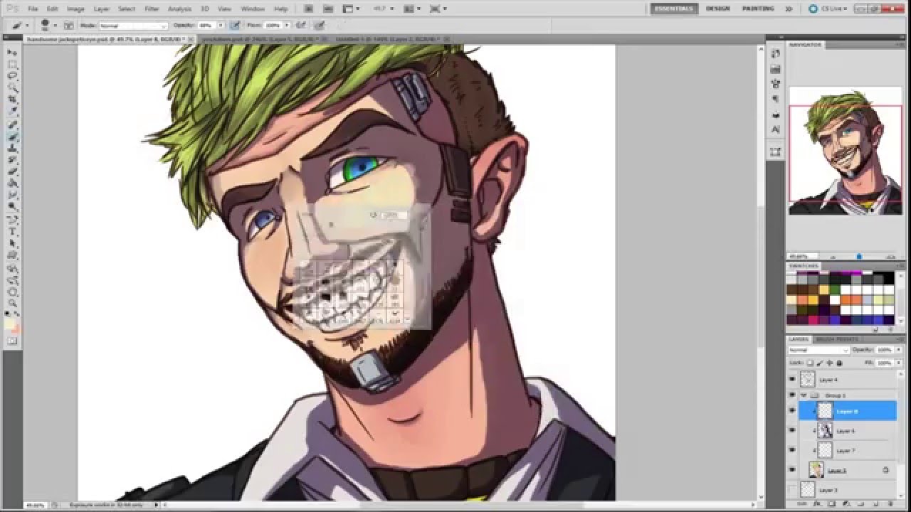 speedpaint handsome jacksepticeye YouTube