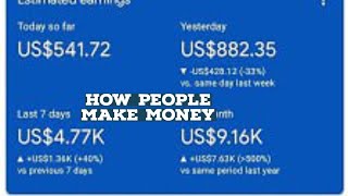 How do people Make money on Websites/ YouTube and How Much