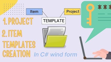 template creation of project and Item in c# windows forms