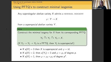 Valentijn Karemaker - Mass formula for supersingular abelian threefolds - WAGON